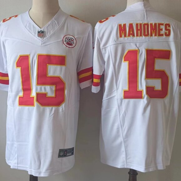 Men Patrick Mahomes #15 White Jersey - Picture 1 of 1